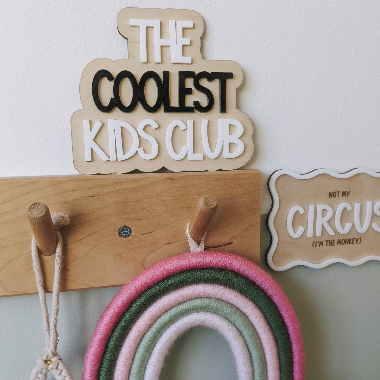 The coolest kids club plaque