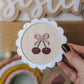 Scallop cherry plaque