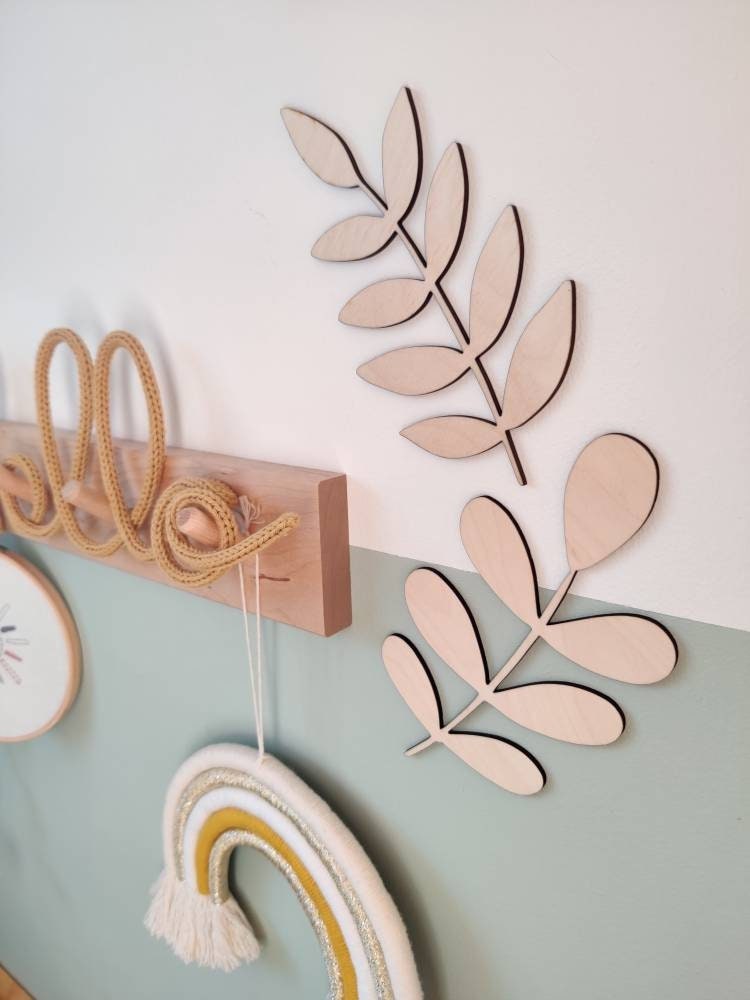 Wooden leaves