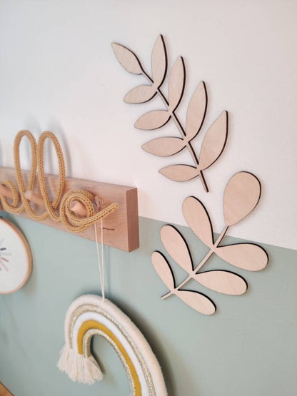 Wooden leaves
