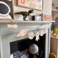 Space wooden garland