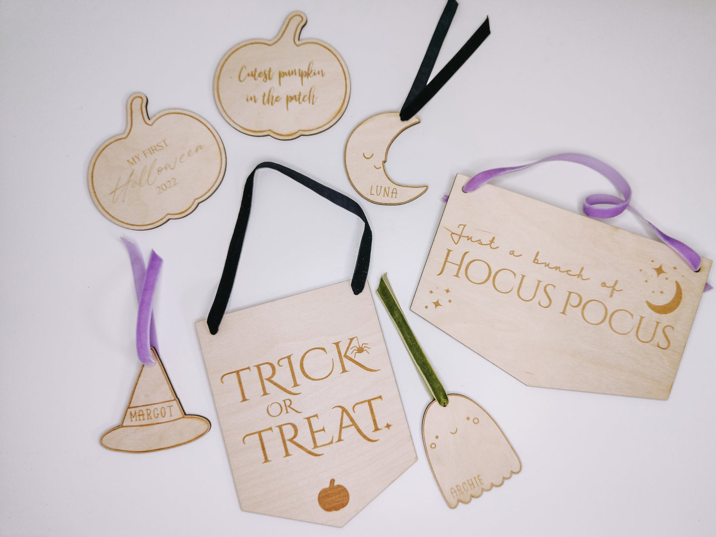 Just a bunch of hocus pocus wooden hanging banner