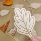 Wooden leaf garland