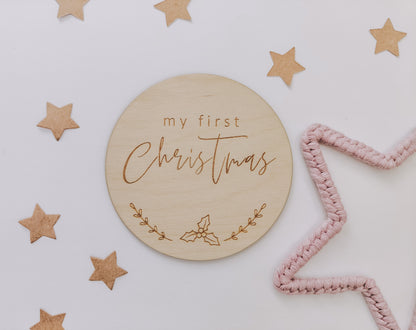 My first Christmas milestone disc