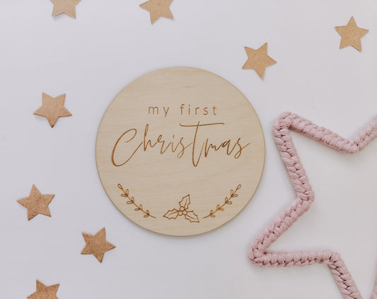My first Christmas milestone disc