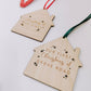 House shaped Christmas decoration