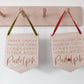 Reindeer wooden hanging flag
