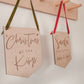 Christmas at... personalised hanging banner