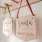 Santa stop here sign