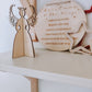 Interlocking wooden Christmas angel