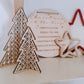 Personalised Christmas traditions wooden hanging