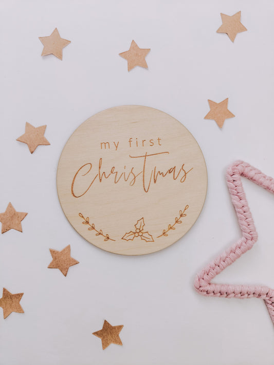 My first Christmas milestone disc