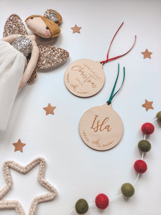 Personalised Christmas bauble