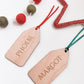 Personalised wooden gift tags