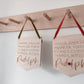 Reindeer wooden hanging flag