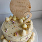 Wooden number cake topper