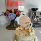 Wooden number cake topper
