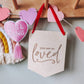 You are so loved wooden hanging flag