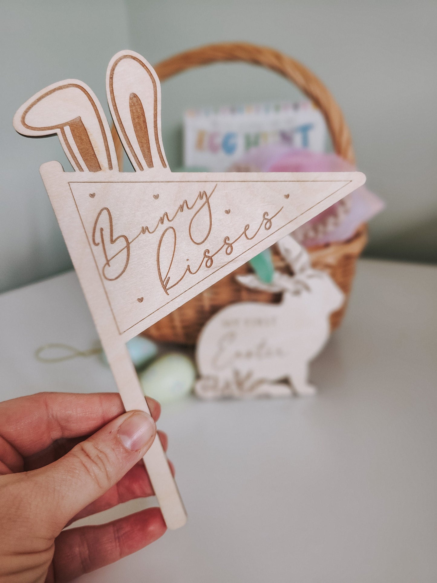 Easter wooden flag