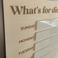 Weekly meal planner