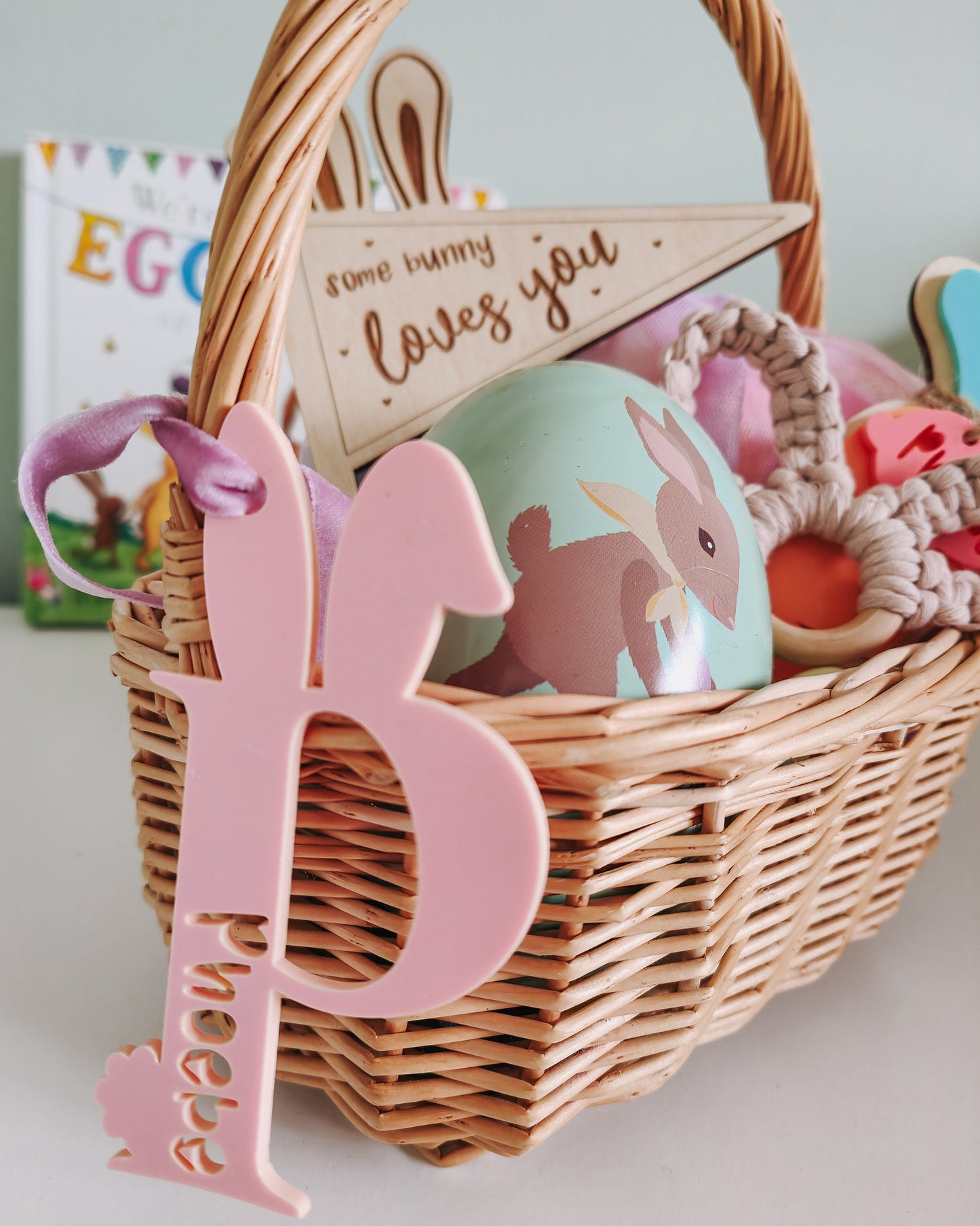 Easter wooden flag