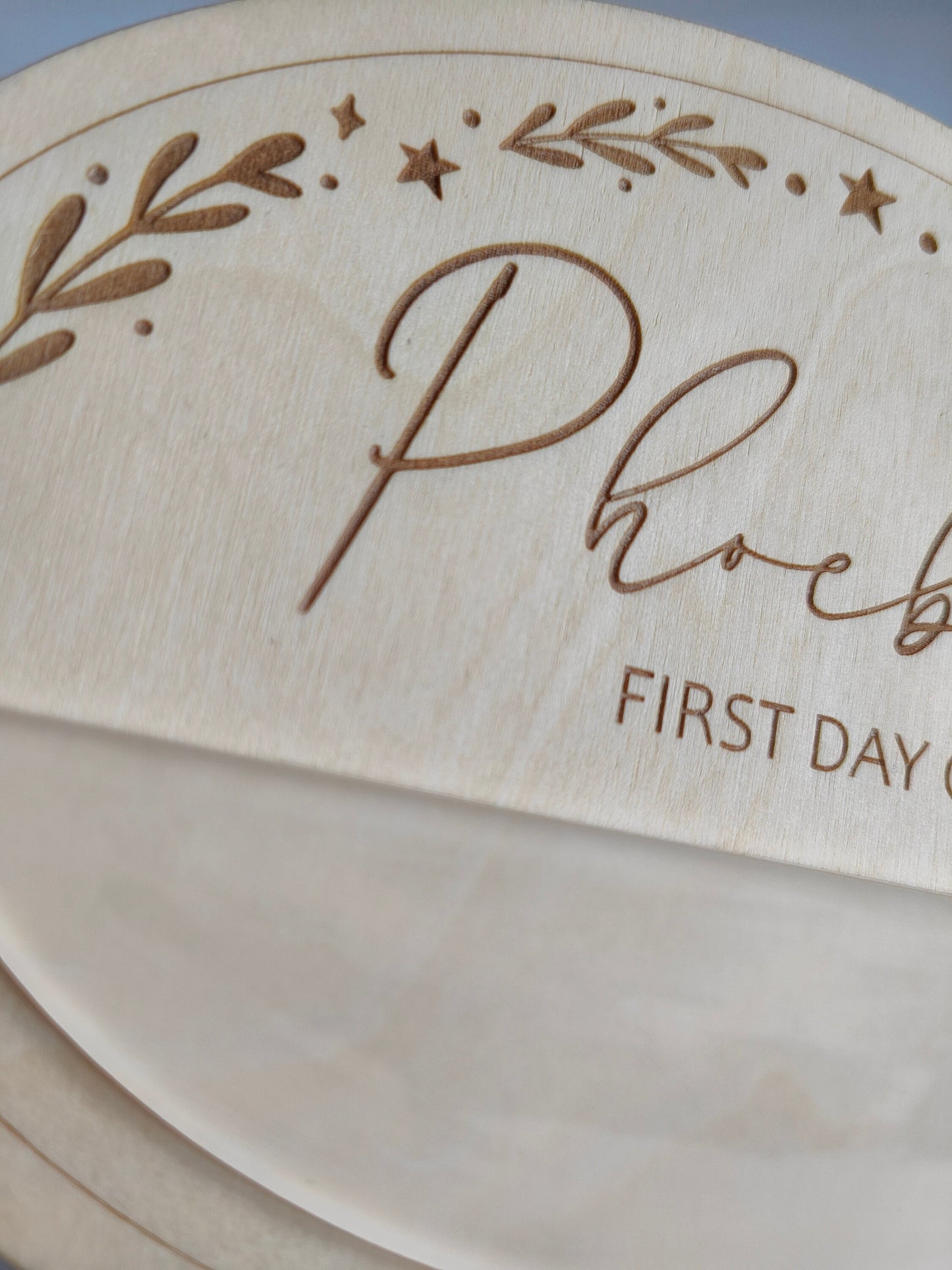 First day board - oval