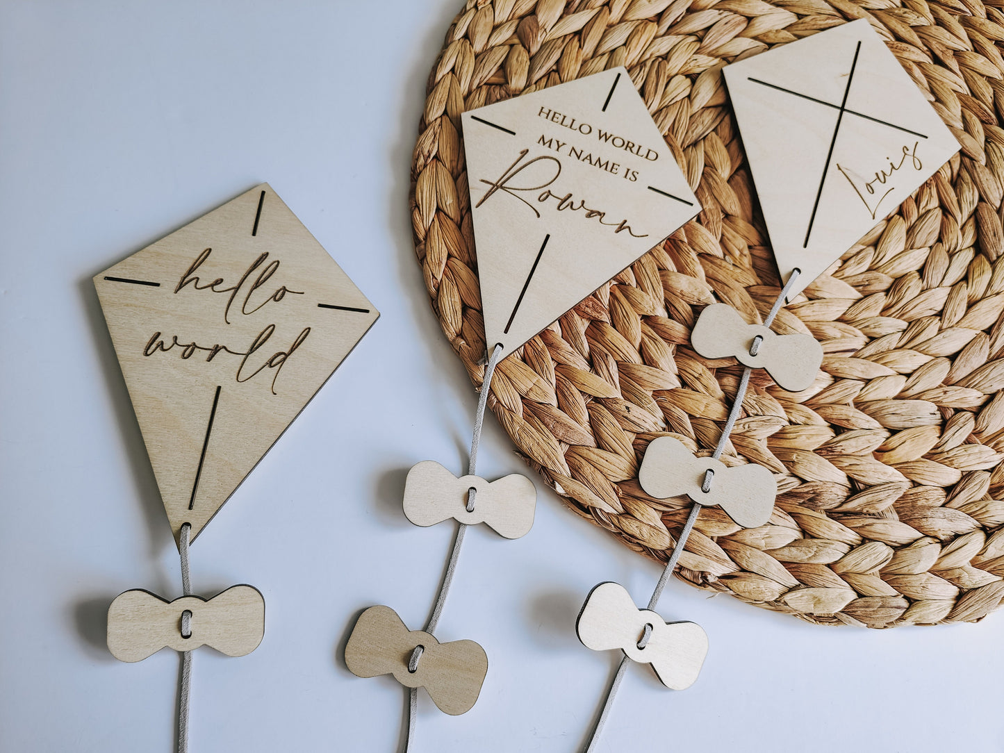 Newborn baby name kite sign