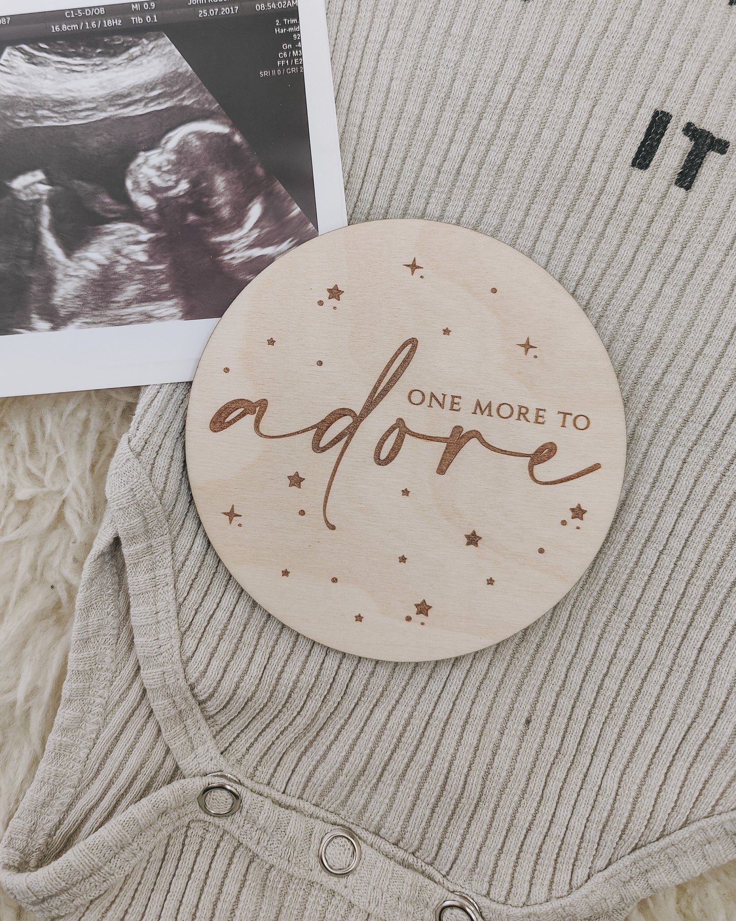 One more to adore pregnancy announcement