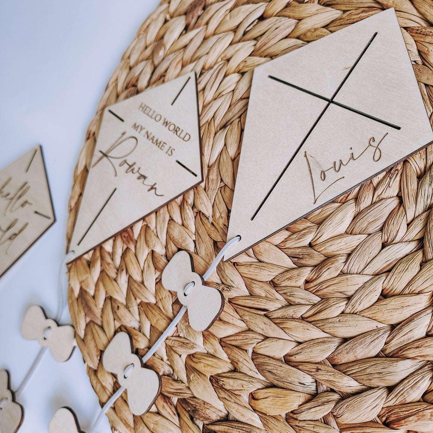 Newborn baby name kite sign