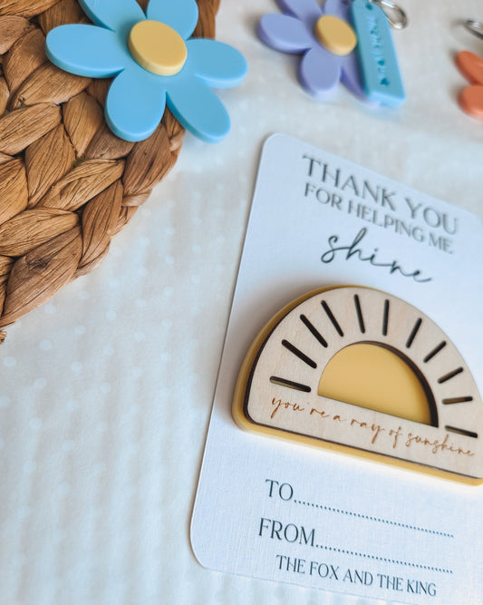 Sunshine magnet teacher gift