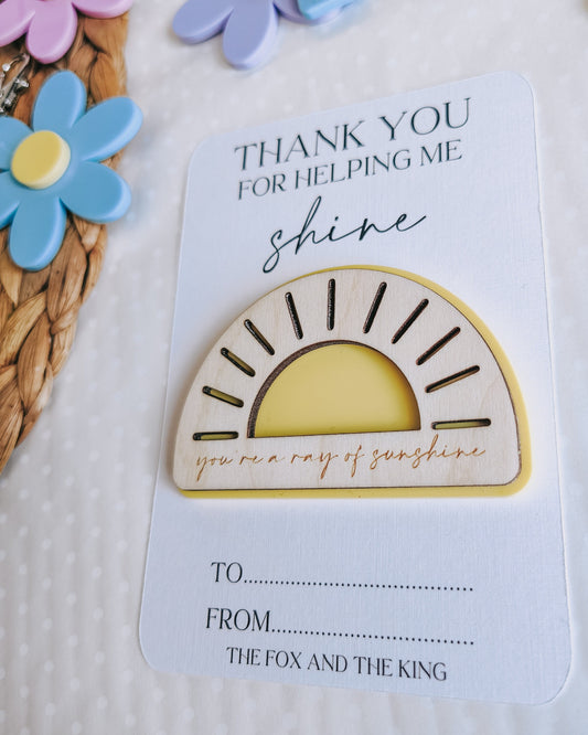 Sunshine magnet teacher gift