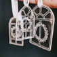 Christmas acrylic window tree decorations
