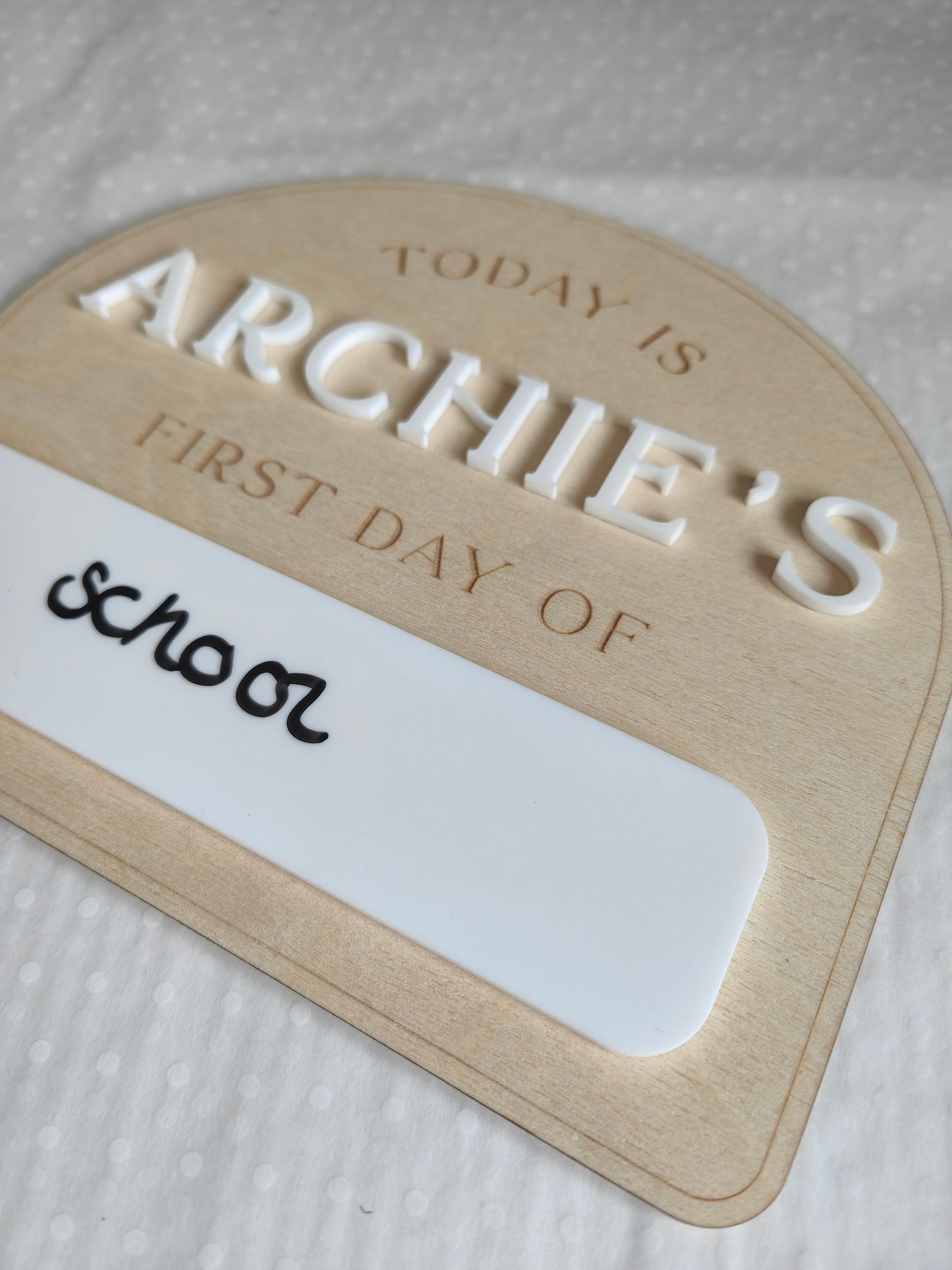First and last day of school sign - double sided