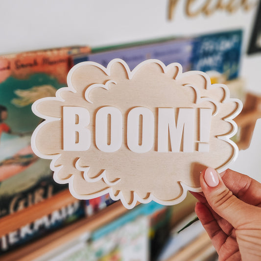 Superhero wall sign