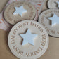 Best Daddy Father's Day wooden badge