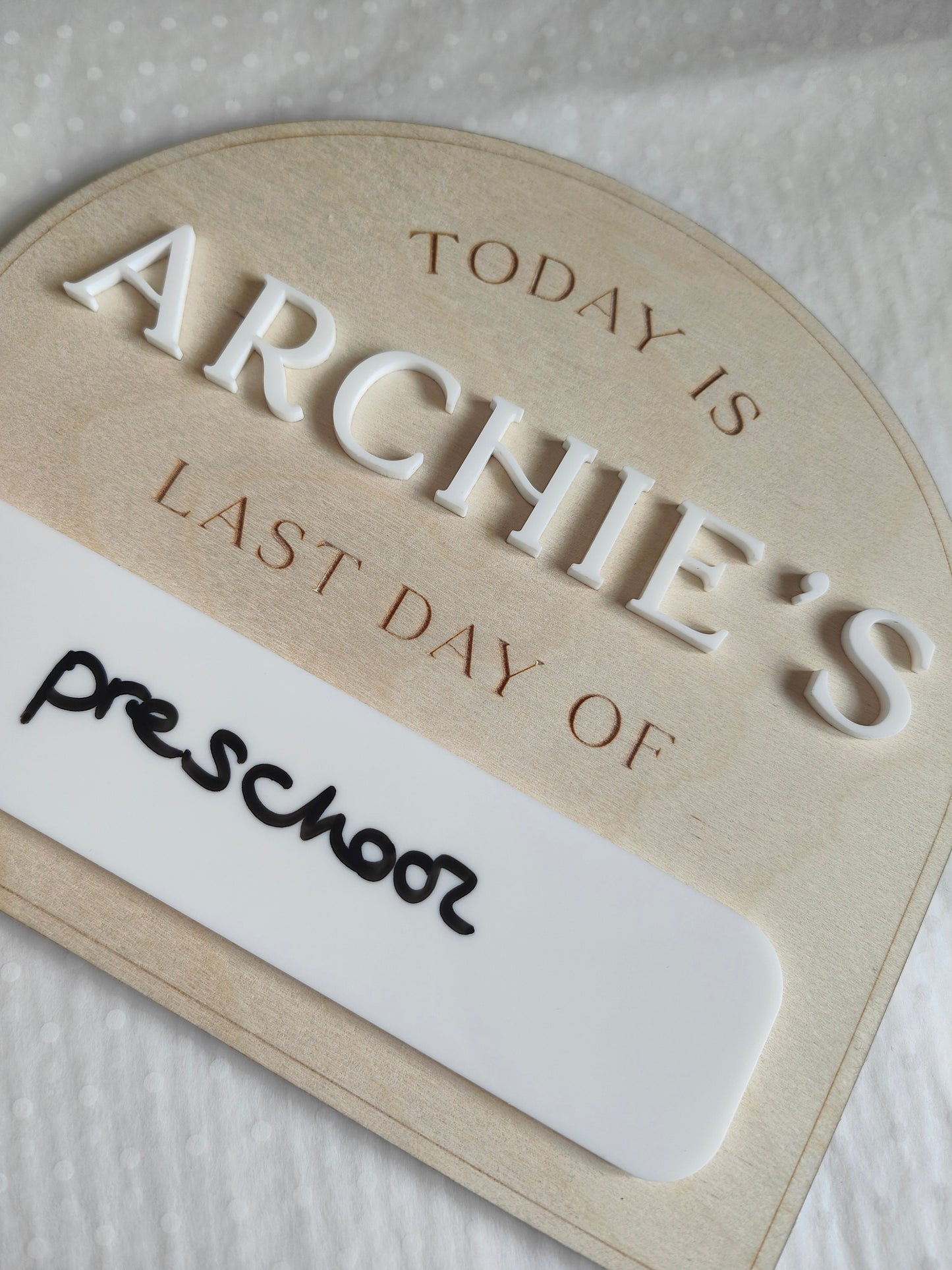 First and last day of school sign - double sided