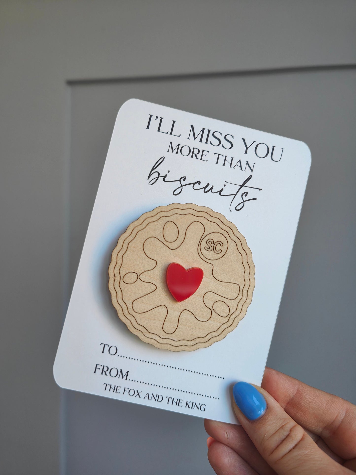 Biscuit magnet teacher gift