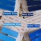School colour acrylic scallop edge hair slides