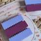 School colour acrylic scallop edge hair slides