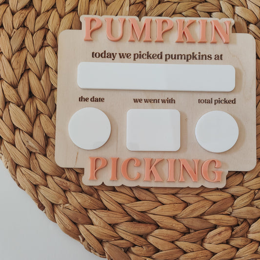 Pumpkin picking board
