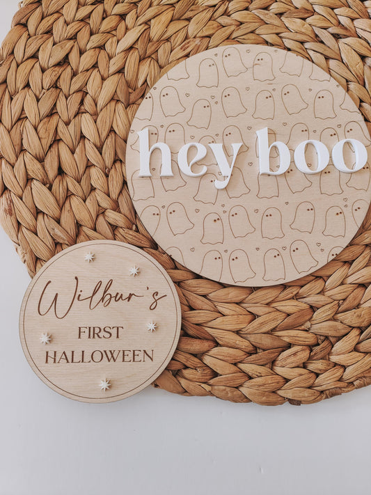 My first Halloween plaque