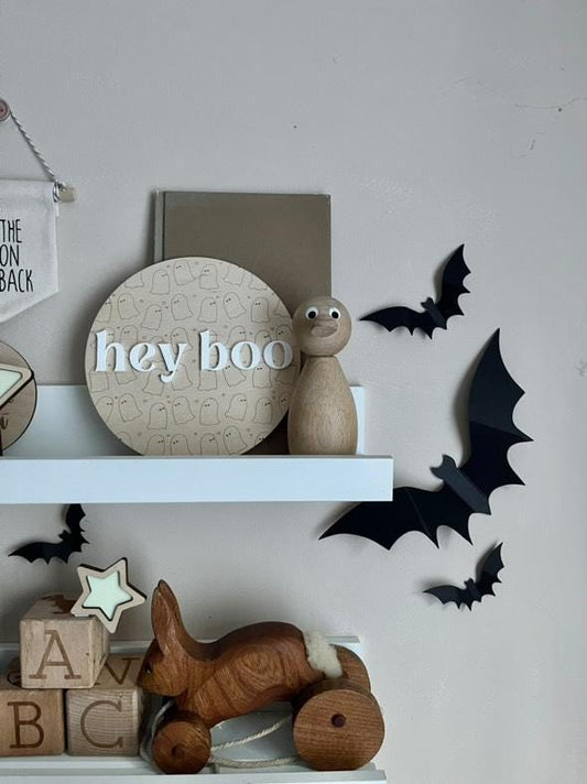 Hey Boo Halloween plaque