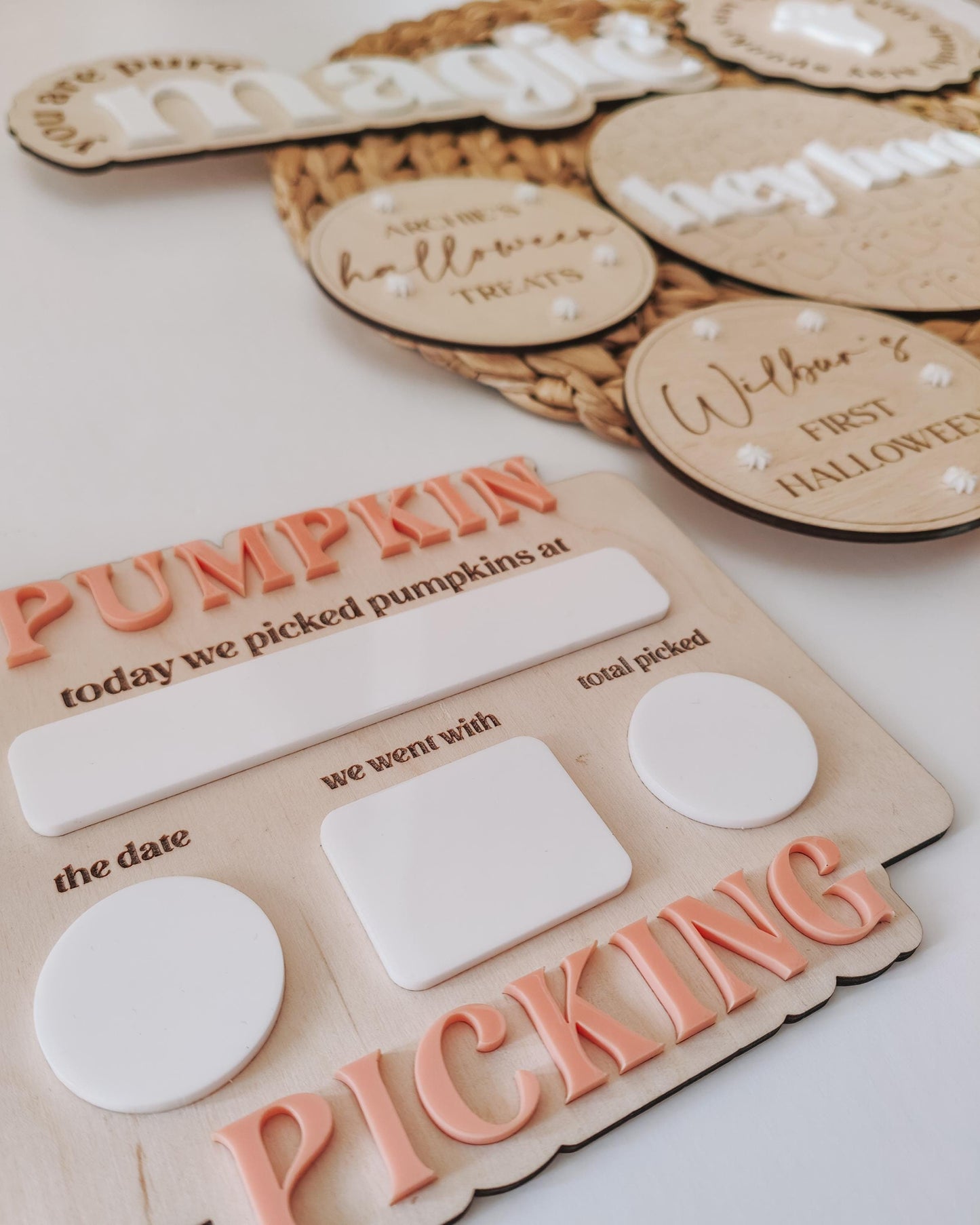 Pumpkin picking board