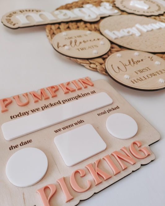 Pumpkin picking board