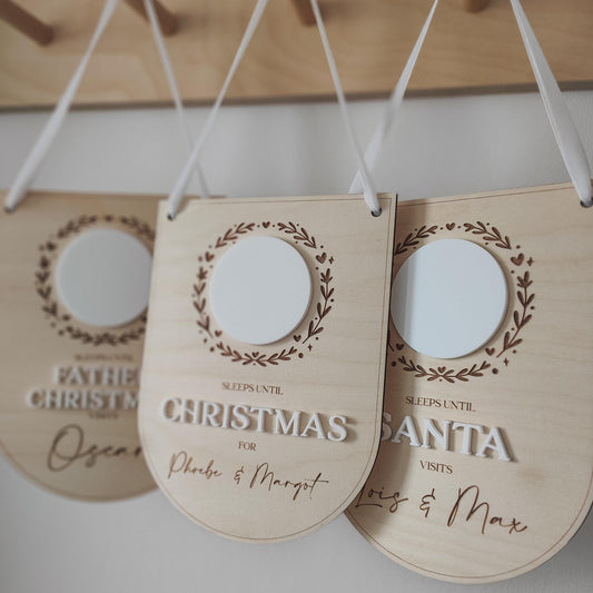 Personalised countdown to Christmas