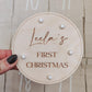 My first Christmas personalised milestone disc