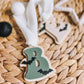 Halloween bat initial tag