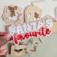 Santa's favourite shelf sitter plaque