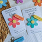 Flower keyring teacher gift