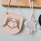 Halloween hand heart mini hanging banner